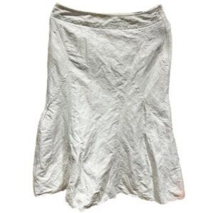 Riani white A-line midi skirt size 38